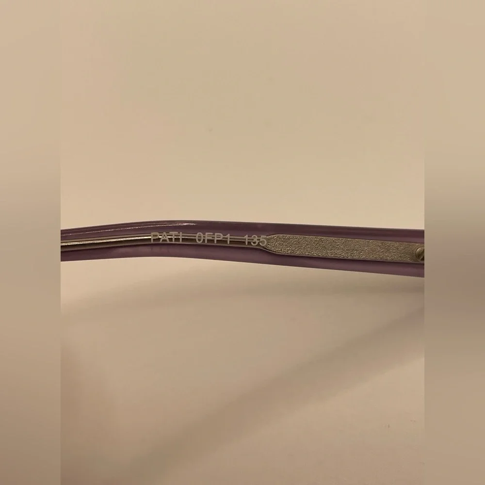 Kate Spade Patti 0FP1 135 Purple Semi-Rimless Glasses Frames • Made in Italy
